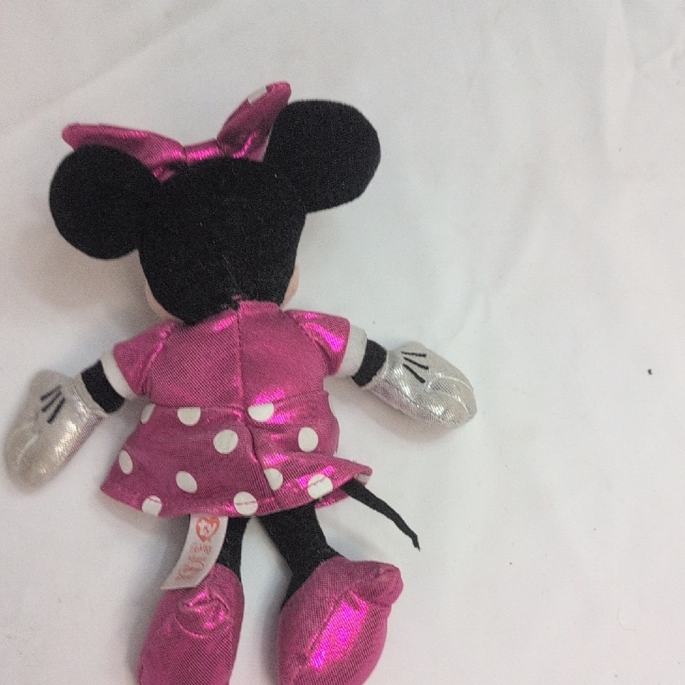 Disney Minnie Mouse TY Mini Disney Plush - Pink and Black - Picture 2 of 5